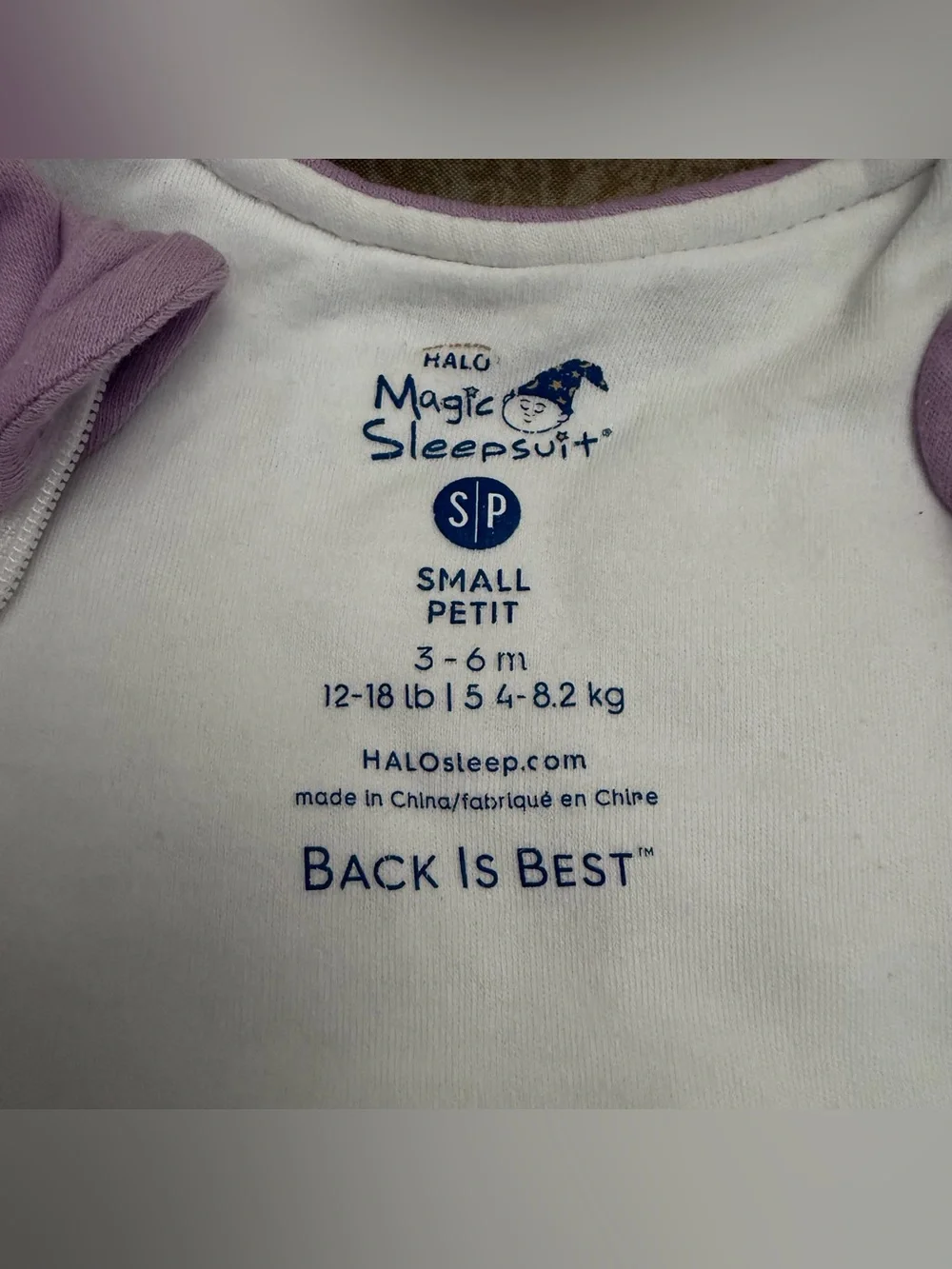 Halo Baby Merlin’s Magic Sleepsuit Lavender Size Small 3-6M